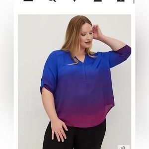 Ombré georgette blouse